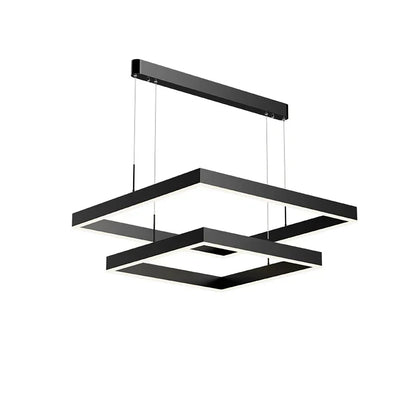 DecorBites™ LED Chandelier: Modern Aluminum Luster Lamps for Bedroom, Hall, Dining, Living Room