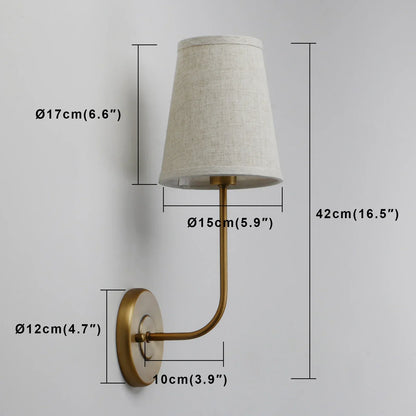 DecorBites™ Industrial Flared Funnel Wall Lamp Set: Classic Country Style, Bedroom Reading Light