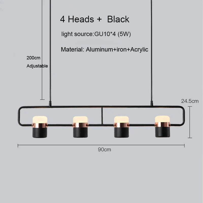 DecorBites™ LED Chandelier Pendant Lamp for Modern Dining Room, Cafe & Bar
