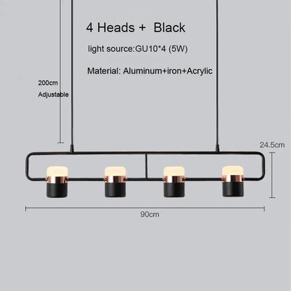 DecorBites™ LED Chandelier Pendant Lamp for Modern Dining Room, Cafe & Bar