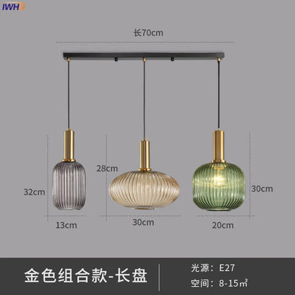 DecorBites™ Glass Pendant Lights: Modern Nordic Style LED Pendant Lamp for Bedroom, Living, Dining Room