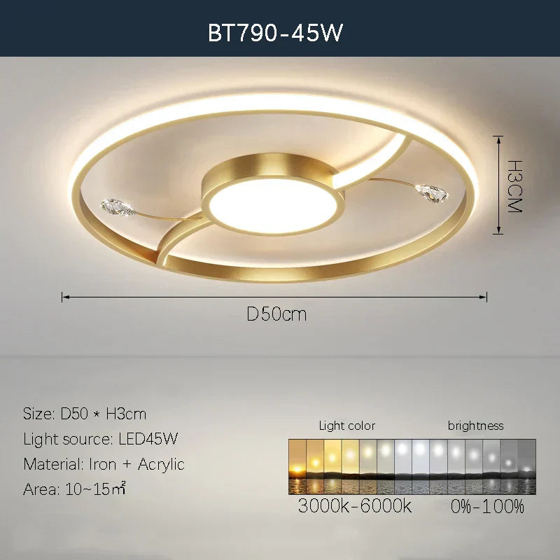 DecorBites™ LED Chandelier: Stylish Indoor Lighting for Bedroom, Living Room, Dining Room