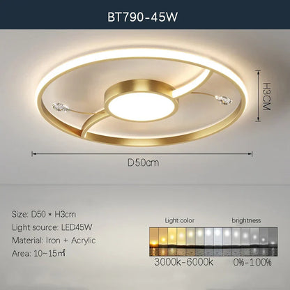 DecorBites™ LED Chandelier: Modern Whole House Indoor Lighting for Bedroom, Living Hall, and Dining Room