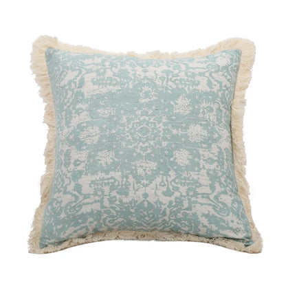 DecorBites™ Green Tassel Pillow Cover 45x45cm/30x50cm Cotton Linen for Home Decor