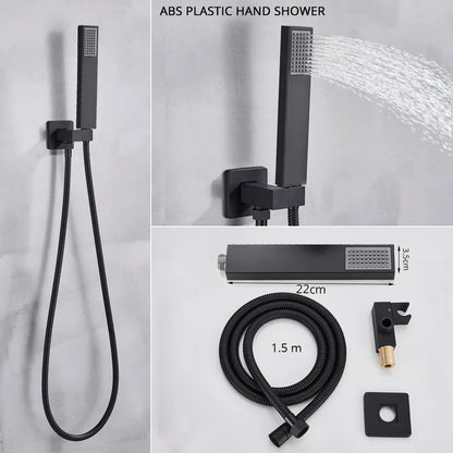 DecorBites™ Brass Shower Faucet Set with Handshower and Mixer Valve