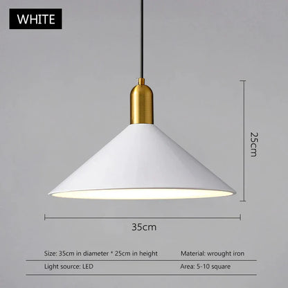 DecorBites™ Black Gold LED Pendant Lights for Home Restaurant Loft Bar Industrial Decor