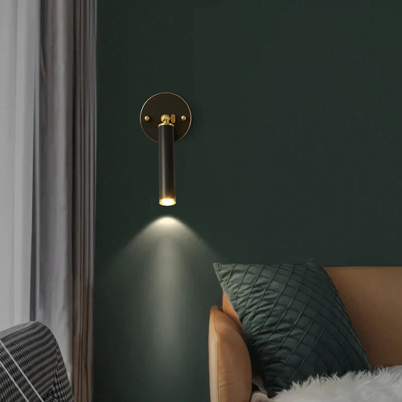 DecorBites™ Copper Bedroom Chandelier & Modern Bar Spot Light Wall Sconce Set