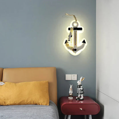 ™ Kids LED Ship Rudder Wall Light - Mediterranean Decor Ocean Theme
