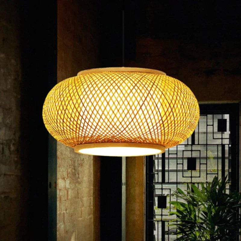 ™ Japanese Bamboo Pendant Light for Kitchen and Hotel Decor