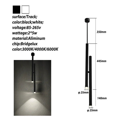 DecorBites™ Adjustable Double Angle LED Ceiling Spotlights for Kitchen, Dining Room, Bar, Shop