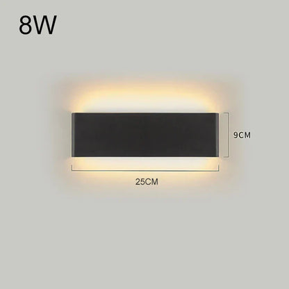 DecorBites™ LED Aluminum Mirror Light Wall Lamp for Corridor, Bedside, Bathroom - Nordic Modern Design
