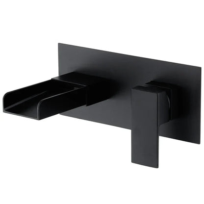 DecorBites™ Blanoir Black Chrome Waterfall Basin Mixer Tap Set