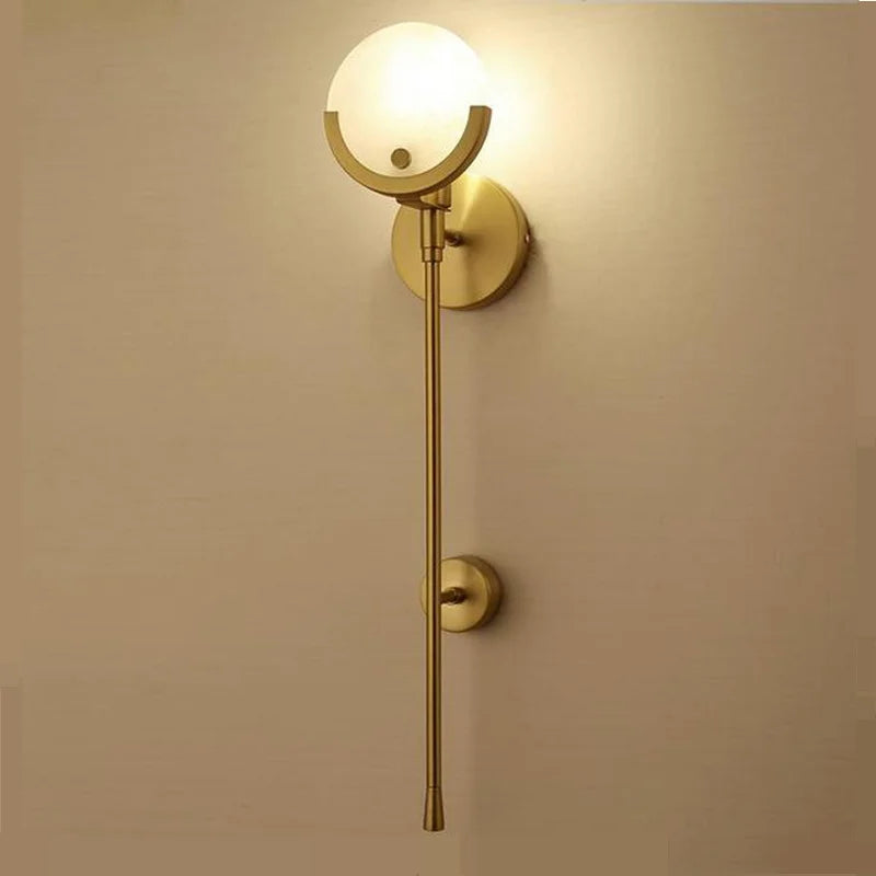 DecorBites™ Creative Marble Wall Lamp: New Nordic Minimalist Light Luxury for Living Room, Bedroom, Aisle.