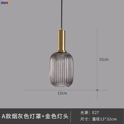 DecorBites™ Glass Pendant Lights: Modern Nordic Style LED Pendant Lamp for Bedroom, Living, Dining Room