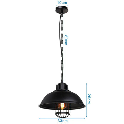 DecorBites™ Industrial Iron Pendant Lights for Home and Retail Spaces