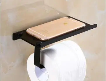 DecorBites™ Bathroom Multi-function Holder SUS 304 Handy Shelf for Sanitary & Paper Rolls