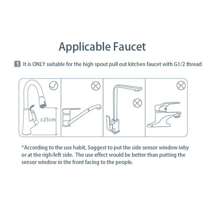 DecorBites™ Intelligent Faucet Sensor Mixer for Bathroom Kitchen, Water-Saving Automatic Adapter