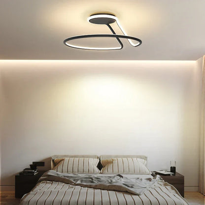 DecorBites™ Aluminum LED Chandelier: Modern Minimalist Bedroom Kitchen Lighting Fixtures