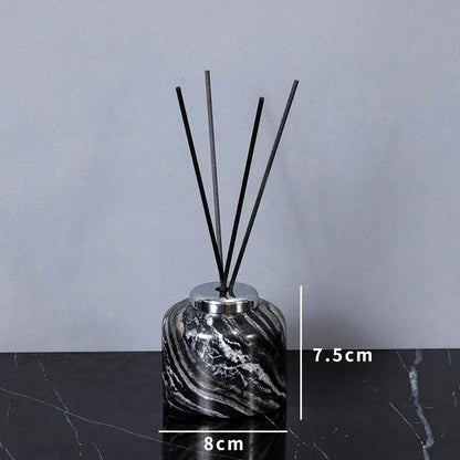 DecorBites™ Ancient Wood Grain Marble Bathroom Set with Luxury Accessories