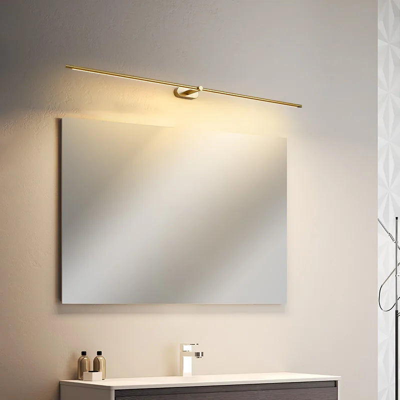 DecorBites™ Black/Gold/White LED Mirror Light for Modern Bathroom Wall Fixtures
