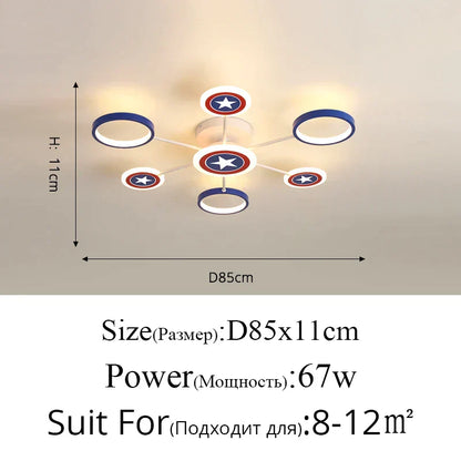 DecorBites™ LED Ceiling Light for Kid's Room Chandelier Bedroom Decorative Lamp