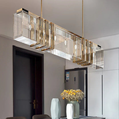 DecorBites™ Crystal Chandelier: Elegant Nordic Hanging Lamp for Interior Decoration