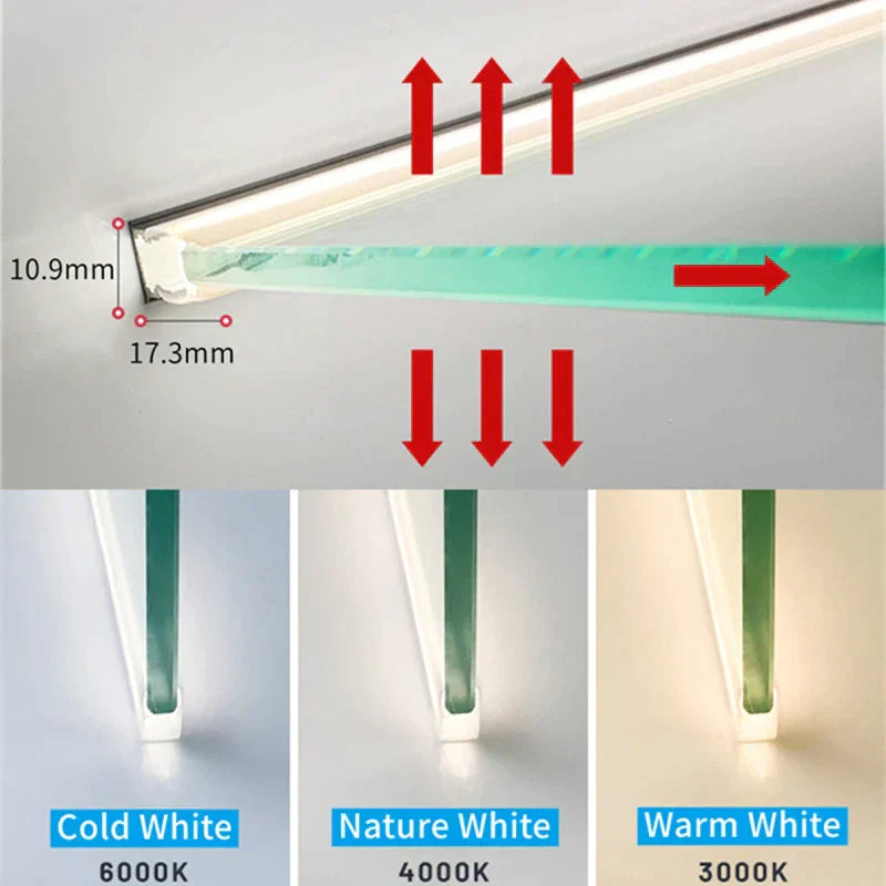 ™ LED Cabinet Bar Lamp for 8mm Glass Panel Bookshelf Strip Light