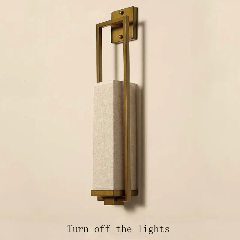 DecorBites™ Chinese Style Wall Lamp for Bedroom & Living Room with E27 Cloth Light Fixture