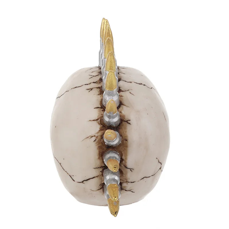 DecorBites™ 15cm Resin Skull Head Bullet Handicraft Decor Statue Halloween Props
