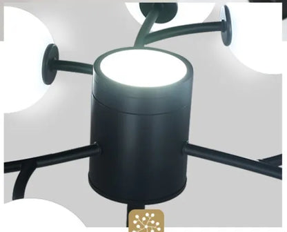 DecorBites™ Black Glass Ball Molecule Chandelier - Nordic Luxury Design