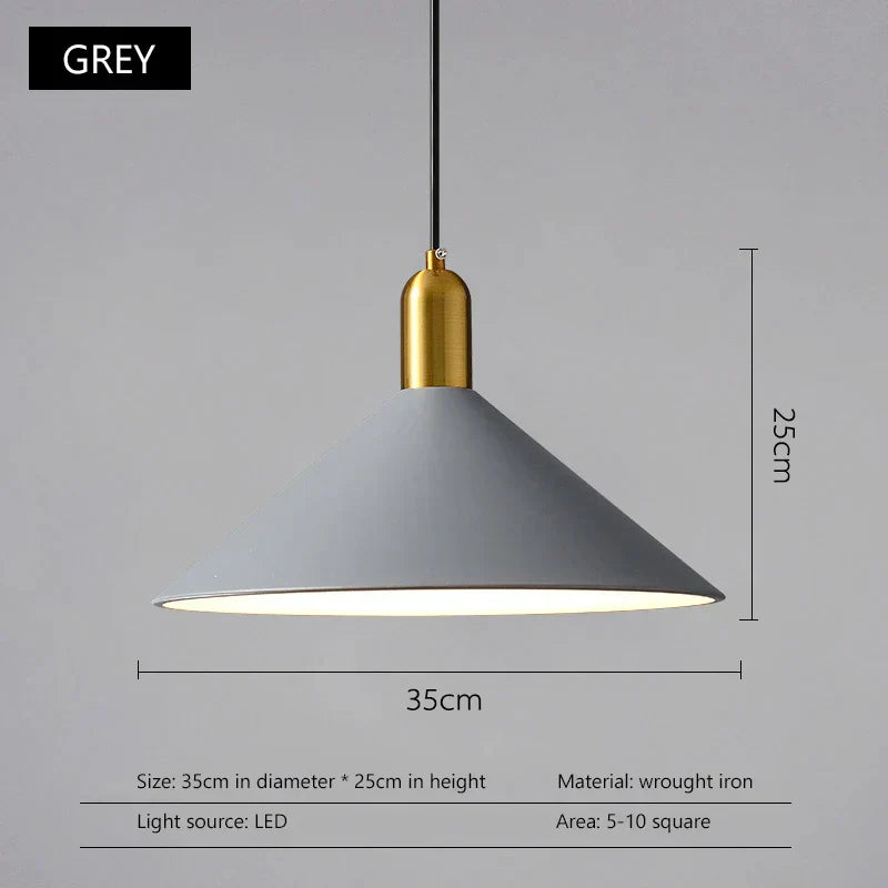 DecorBites™ Black Gold LED Pendant Lights for Home Restaurant Loft Bar Industrial Decor