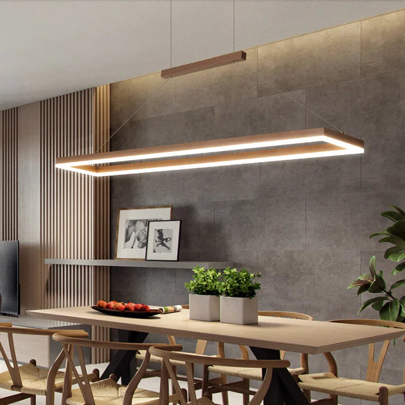 ™ Gold Aluminum LED Chandelier Acrylic Deco Design for Bedroom Kitchen Island