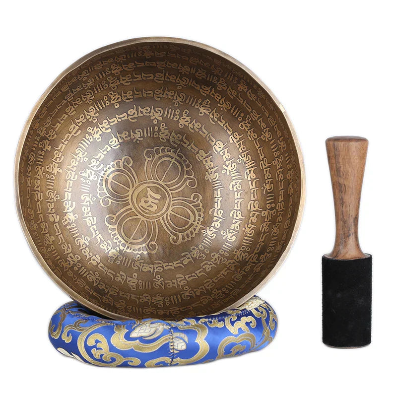 DecorBites™ 24cm Tibetan Singing Bowl for Yoga Music Therapy and Meditation