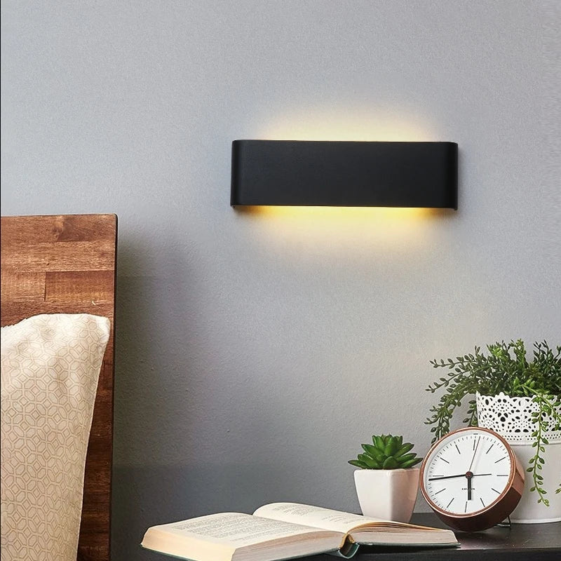 DecorBites™ LED Wall Lamp Bedside Sconces for Indoor Living Room Bathroom Square Mirror Light