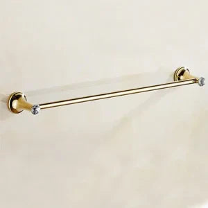 DecorBites™ Gold Bathroom Hardware Set: Towel Rack, Toilet Paper Holder, Towel Bar, Hook