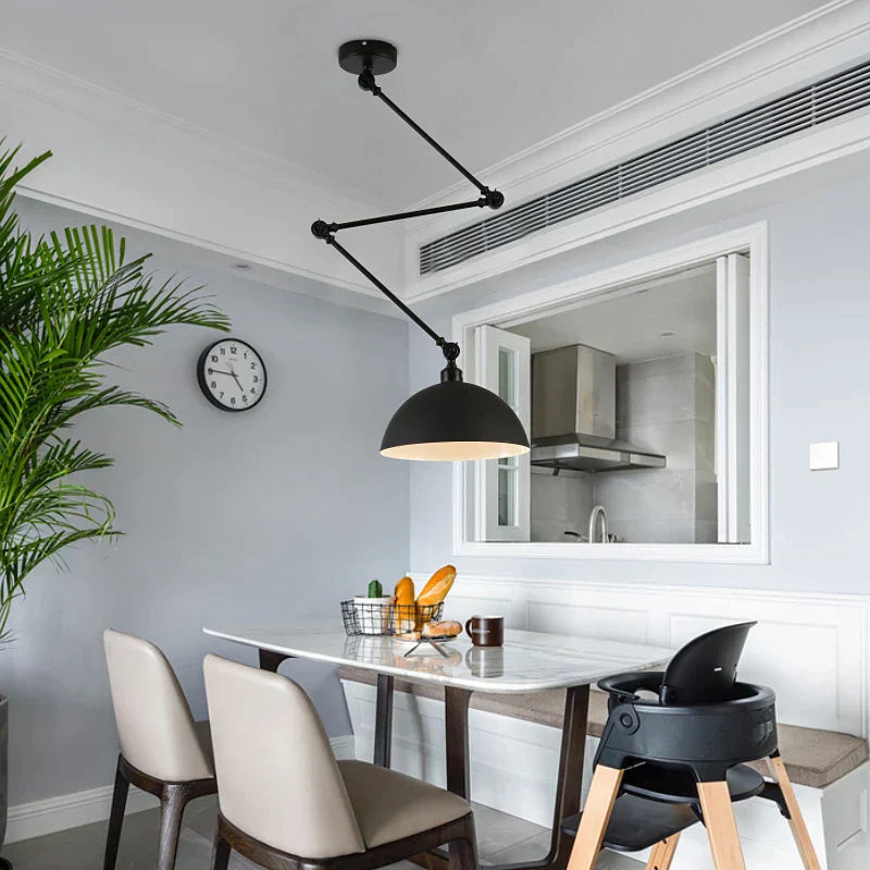 DecorBites™ Adjustable Long Arm Pendant Light for Living Room Bedroom Dining Room