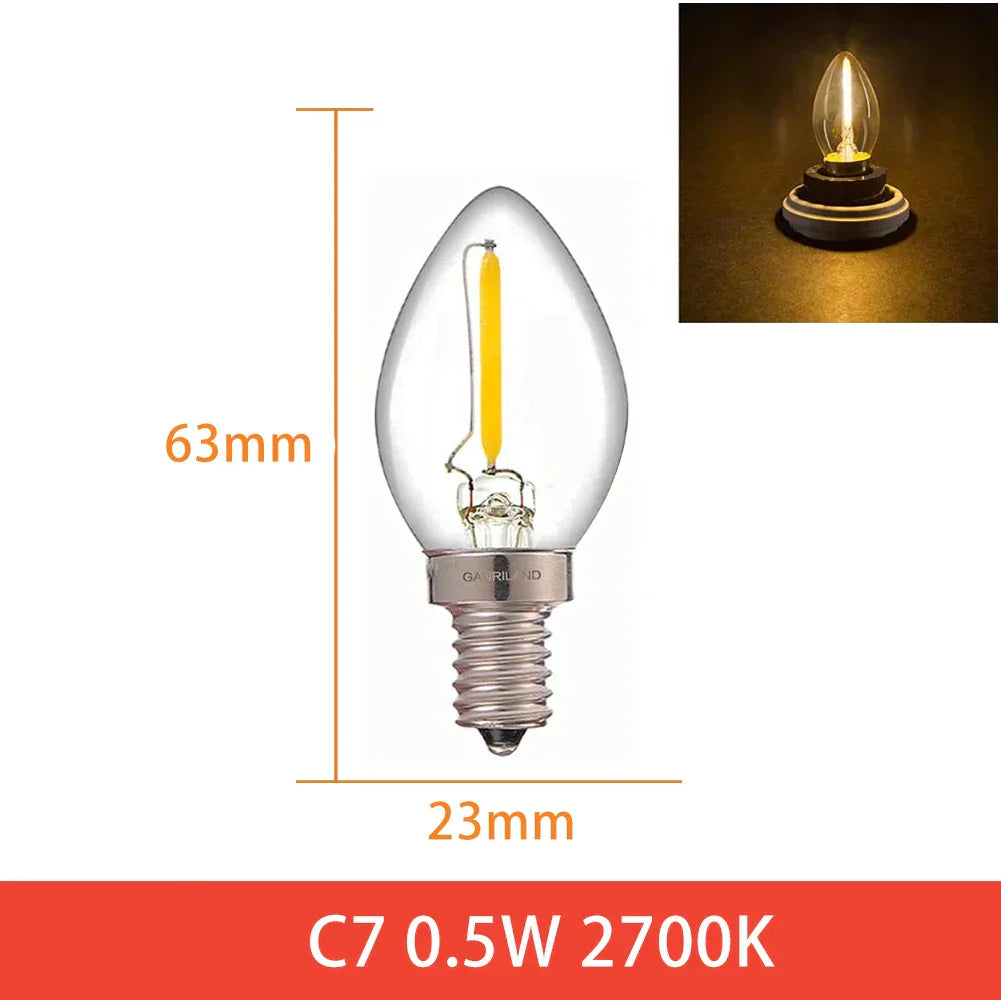 DecorBites™ Dimmable LED Candle Light Bulb for Home Decor Lighting