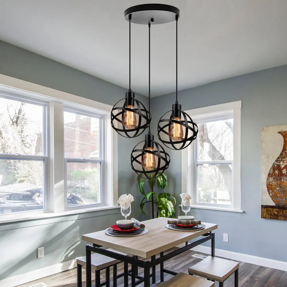 ™ Industrial Pendant Lights - Modern Kitchen Island Lamp, Cafe Hanging Light