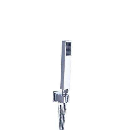 DecorBites™ Brushed Nickel Handshower Set with Stainless Steel Hose & Wall Bracket