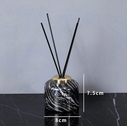 DecorBites™ Ancient Wood Grain Marble Bathroom Set with Luxury Accessories