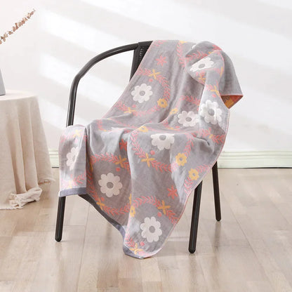 DecorBites™ Cotton Gauze Bath Towel -different styles
