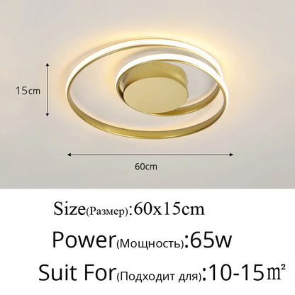 DecorBites™ LED Chandelier: Modern Surface Mounted Lights for Living Room, Bedroom, Study Room