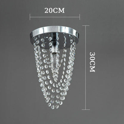 DecorBites™ Crystal Sun Flower Ceiling Chandelier - Golden/Silver for Foyer, Bedroom, Aisle Decor