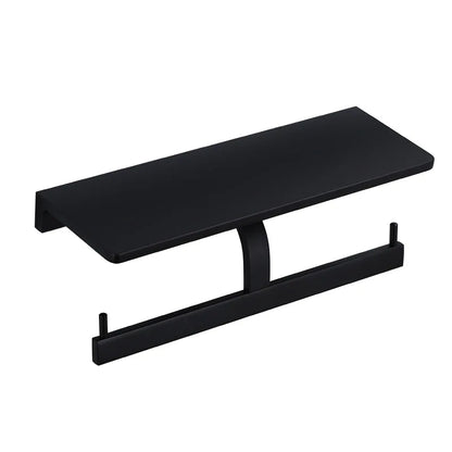DecorBites™ Aluminum Bathroom Paper Holder with Phone Holder and Wall Mount
