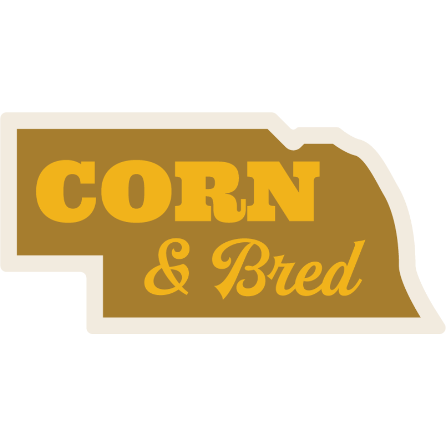 Corn & Bred Weather Resistant Sticker | HEARTlandia