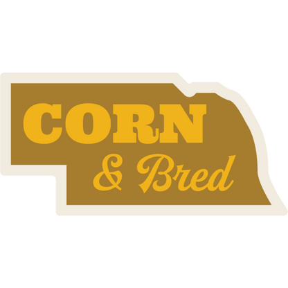 Corn & Bred Weather Resistant Sticker | HEARTlandia