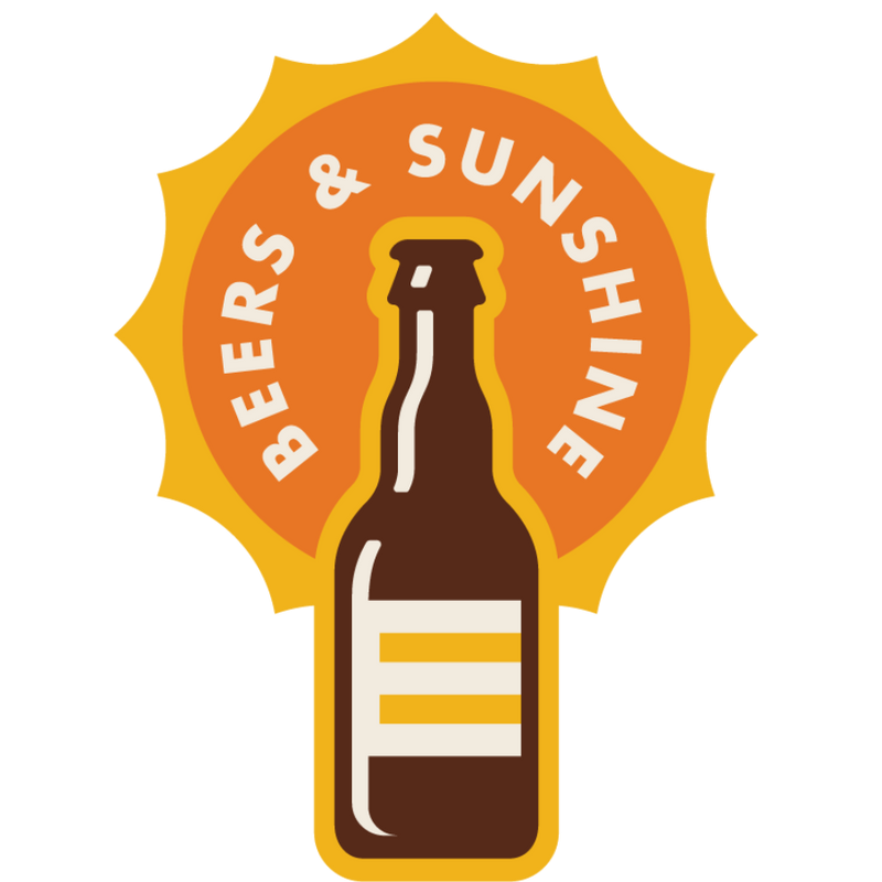 Beers and Sunshine Weather Resistant Sticker | HEARTlandia