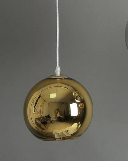 DecorBites™ Golden Ball Glass Pendant Light LED Kitchen Living Room Cafe Hanglamp