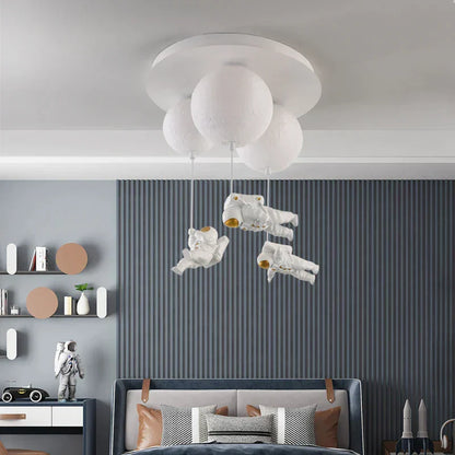 DecorBites™ Astronaut Bubble Chandelier Light - Moonlight Bedroom Ceiling Lamp