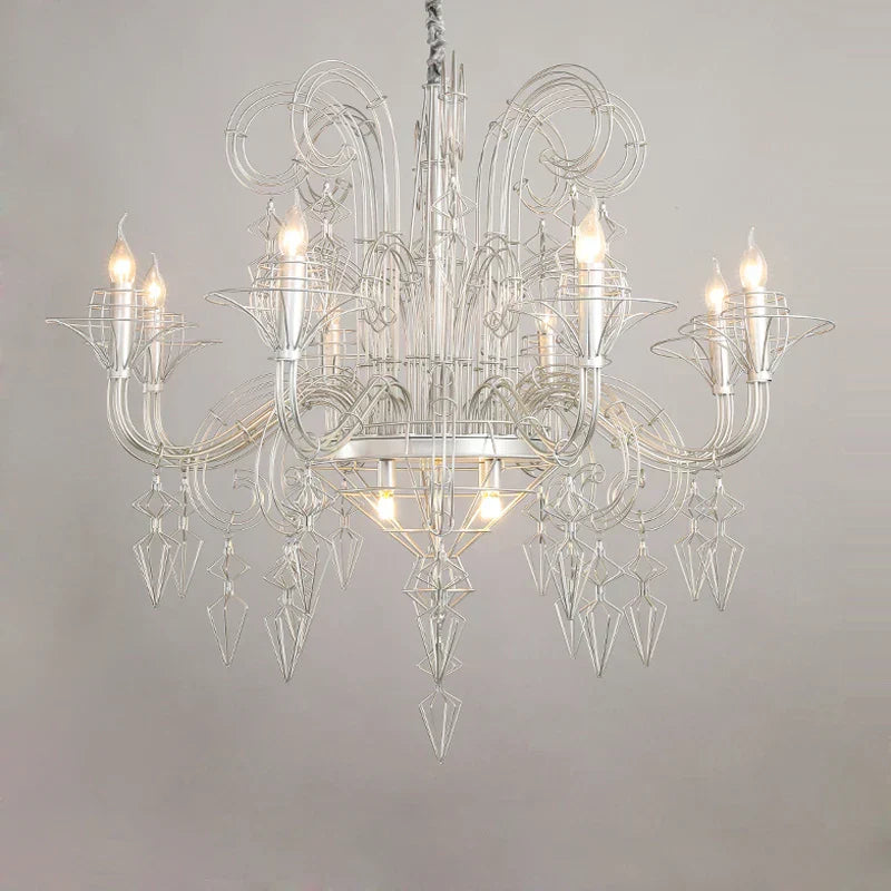 DecorBites™ Baroque Designer Hanging Chandelier - LED Lighting for Foyer